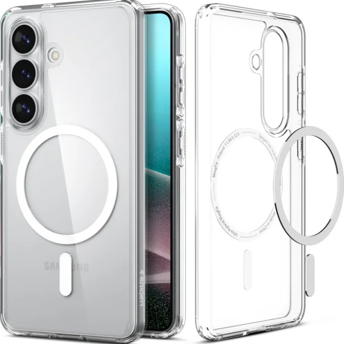 ETUI SPIGEN ULTRA HYBRID MAG SAMSUNG GALAXY S26+ PLUS MAGSAFE CLEAR/WHITE