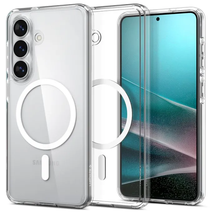 ETUI SPIGEN ULTRA HYBRID MAG SAMSUNG GALAXY S26+ PLUS MAGSAFE CLEAR/WHITE
