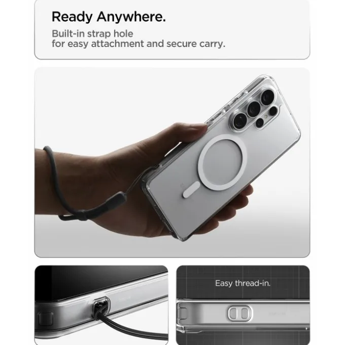 ETUI SPIGEN ULTRA HYBRID MAG SAMSUNG GALAXY S26 ULTRA MAGSAFE CLEAR/WHITE
