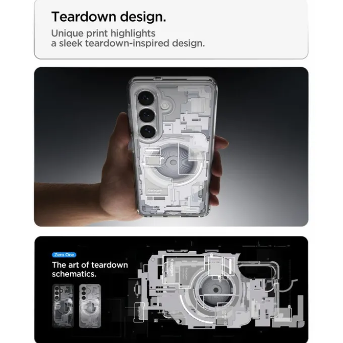 ETUI SPIGEN ULTRA HYBRID MAG ZERO ONE SAMSUNG GALAXY S26+ PLUS MAGSAFE WHITE