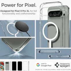 Etui SPIGEN ULTRA HYBRID ONETAP RING MAGSAFE GOOGLE PIXEL 9 PRO XL WHITE