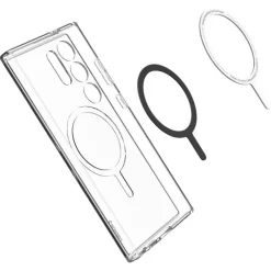 Etui Spigen Ultra Hybrid Onetap Ring Magsafe Samsung Galaxy S24 Ultra White Case