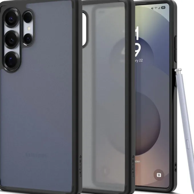 ETUI SPIGEN ULTRA HYBRID SAMSUNG GALAXY S25 ULTRA FROST BLACK