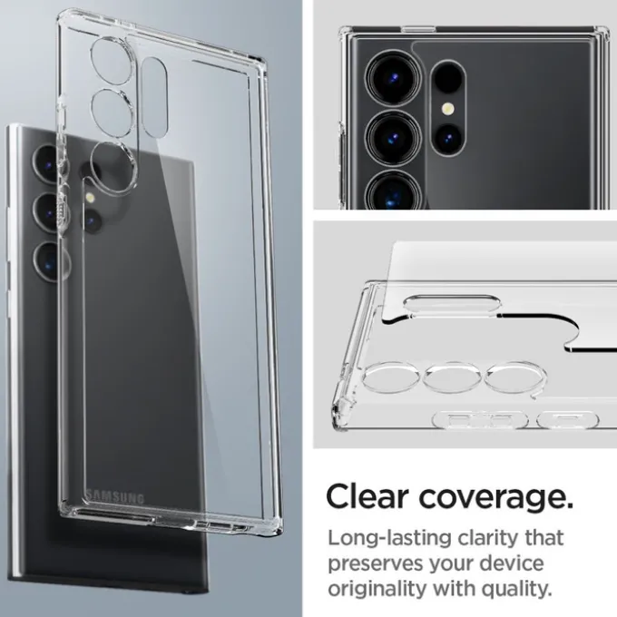 Etui Spigen Ultra Hybrid Samsung Galaxy S24 Ultra Crystal Clear Case
