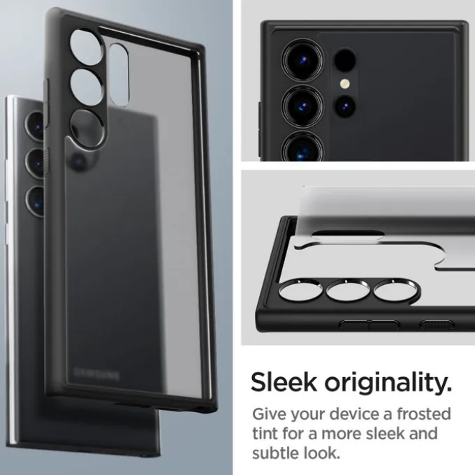 Etui Spigen Ultra Hybrid Samsung Galaxy S24 Ultra Frost Black Case