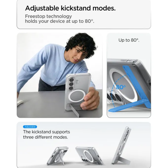 ETUI SPIGEN ULTRA HYBRID "S" MAG SAMSUNG GALAXY S26+ PLUS MAGSAFE CLEAR/WHITE