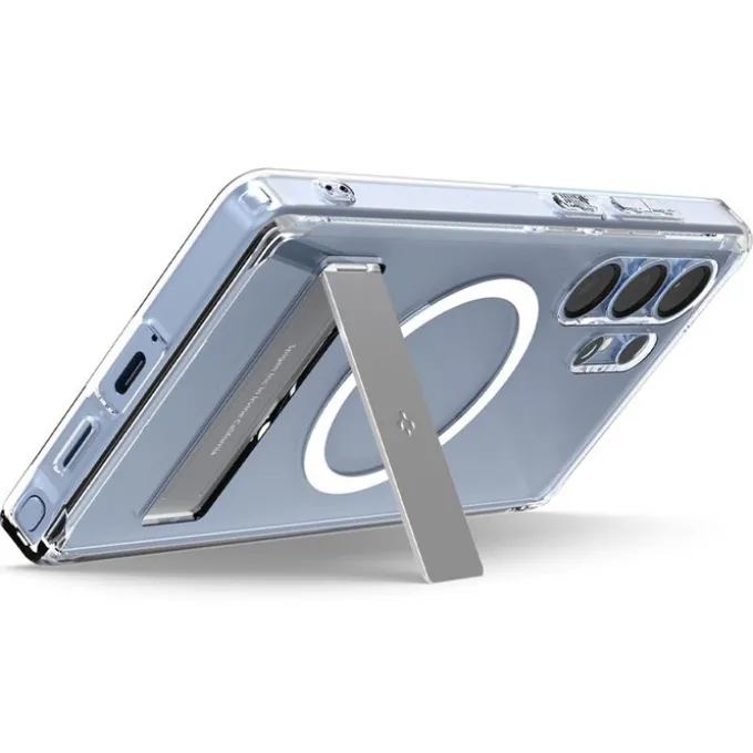 ETUI SPIGEN ULTRA HYBRID S MAGSAFE SAMSUNG GALAXY S25 ULTRA CLEAR WHITE