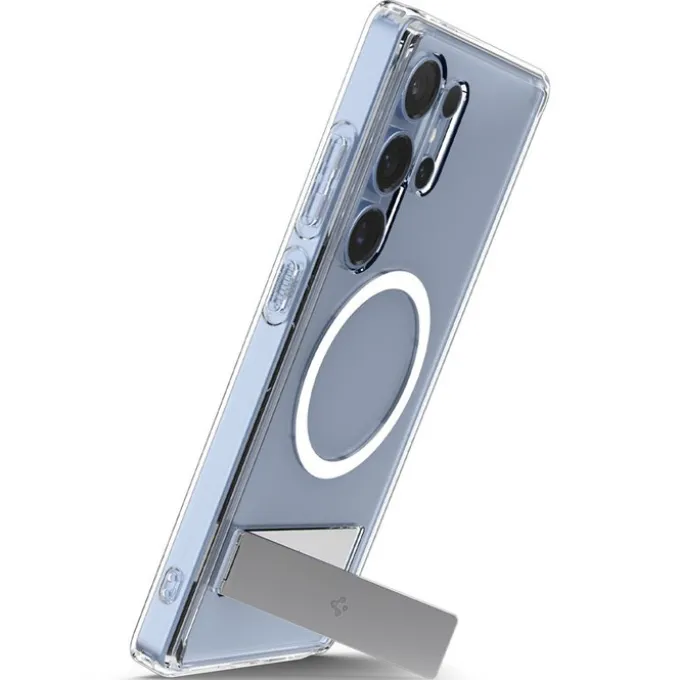 ETUI SPIGEN ULTRA HYBRID S MAGSAFE SAMSUNG GALAXY S25 ULTRA CLEAR WHITE