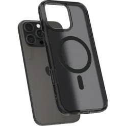 ETUI SPIGEN ULTRA HYBRID ”T” MAG MAGSAFE IPHONE 16 PRO FROST BLACK