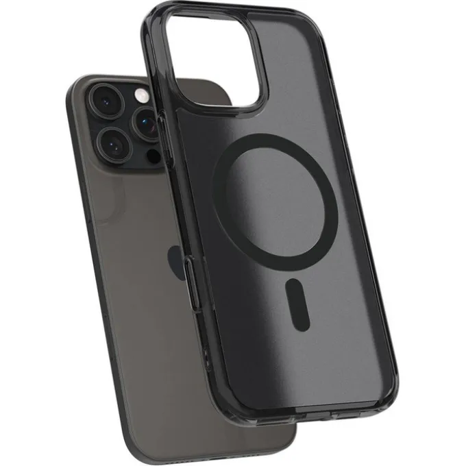 ETUI SPIGEN ULTRA HYBRID ”T” MAG MAGSAFE IPHONE 16 PRO FROST BLACK