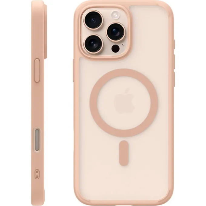 Etui SPIGEN ULTRA HYBRID ”T” MAG MAGSAFE IPHONE 16 PRO MAX FROST ROSE TITANIUM