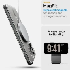 ETUI SPIGEN ULTRA HYBRID ”T” MAG MAGSAFE IPHONE 16 PRO WHITE