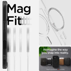 Etui SPIGEN ULTRA HYBRID ”T” MAG MAGSAFE IPHONE 16 FROST BLACK
