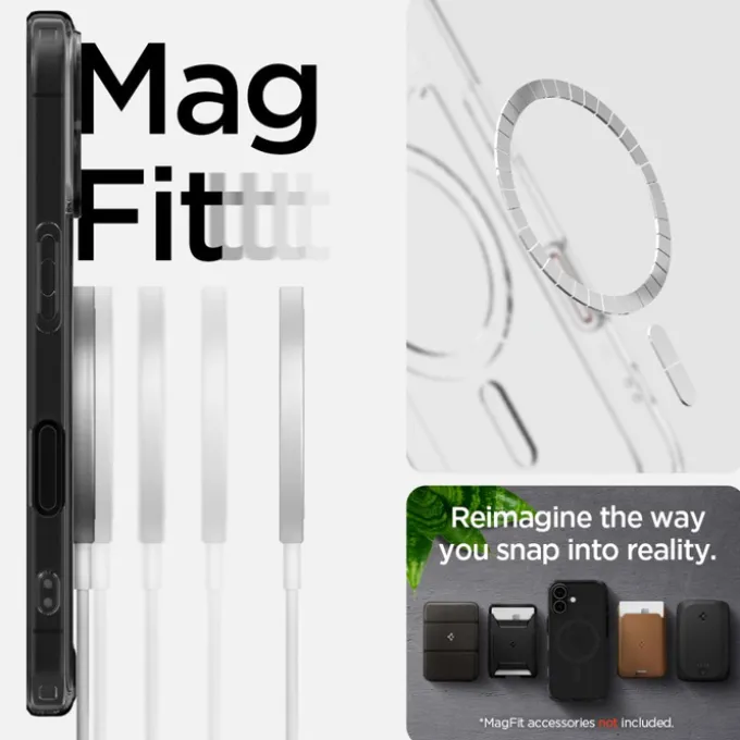 Etui SPIGEN ULTRA HYBRID ”T” MAG MAGSAFE IPHONE 16 FROST BLACK