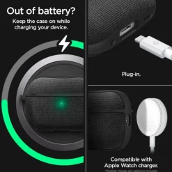Etui Spigen Urban Fit Apple Airpods Pro 1 / 2 Black Case