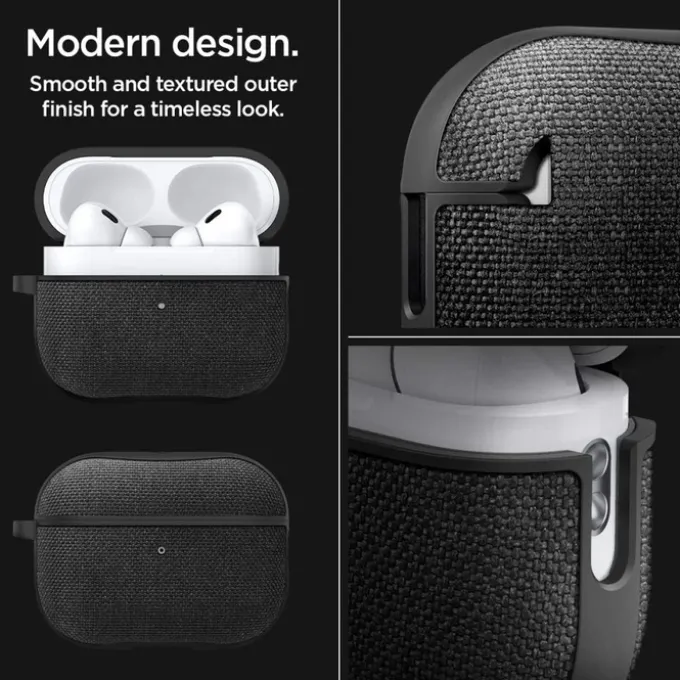Etui Spigen Urban Fit Apple Airpods Pro 1 / 2 Black Case