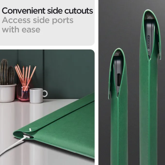 Etui SPIGEN VALENTINUS SLEEVE LAPTOP 15-16 JEJU GREEN Case