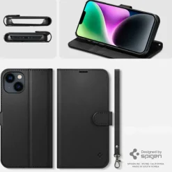 Etui Spigen Wallet S iPhone 14 Black Case
