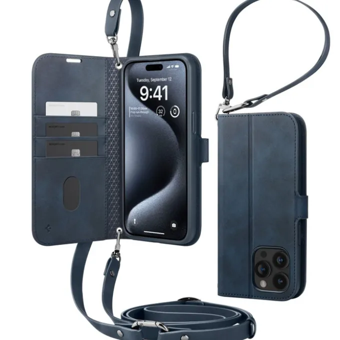 Etui Spigen Wallet ”s” Pro Iphone 15 Pro Navy