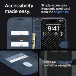 Etui Spigen Wallet ”s” Pro Iphone 15 Pro Navy