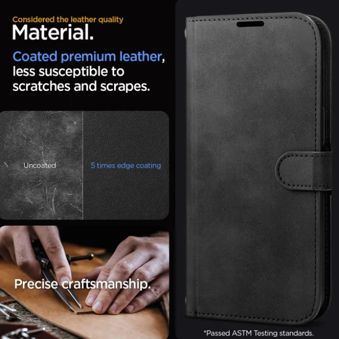 Etui Spigen Wallet ”s” Pro iPhone 15 Pro Black Case