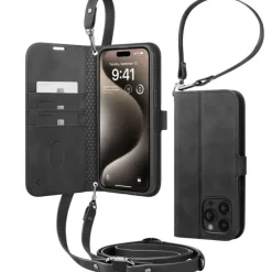 Etui Spigen Wallet ”s” Pro iPhone 15 Pro Black Case