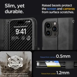 Etui Spigen Wallet ”s” Pro iPhone 15 Pro Black Case