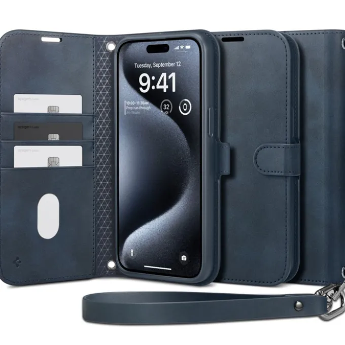 Etui Spigen Wallet ”s” Pro Iphone 15 Pro Max Navy