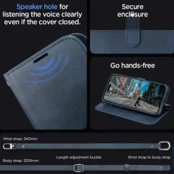 Etui Spigen Wallet ”s” Pro Iphone 15 Pro Max Navy