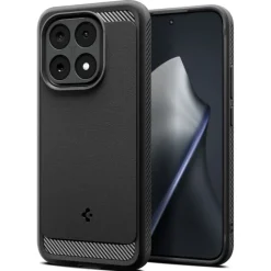 ETUI XIAOMI 15T SPIGEN RUGGED ARMOR MATOWE CZARNE