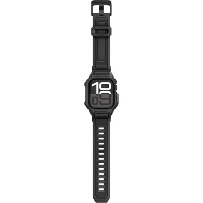ETUI Z PASKIEM SPIGEN APPLE WATCH 11 46MM RUGGED ARMOR PRO 2 MATTE BLACK