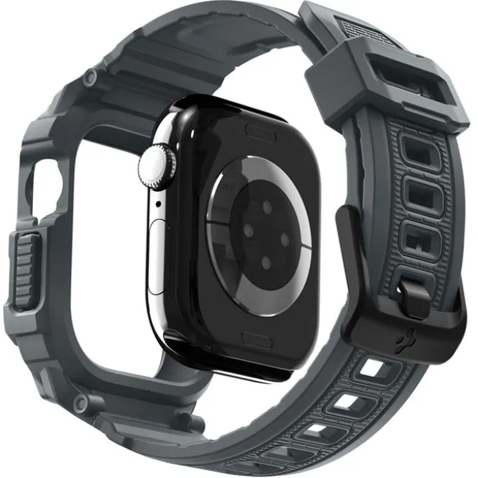 ETUI Z PASKIEM SPIGEN APPLE WATCH 11 46MM RUGGED ARMOR PRO 2 DARK GRAY