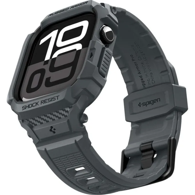 ETUI Z PASKIEM SPIGEN APPLE WATCH 11 46MM RUGGED ARMOR PRO 2 DARK GRAY