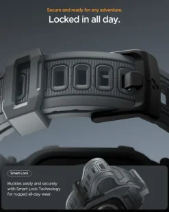 ETUI Z PASKIEM SPIGEN APPLE WATCH 11 46MM RUGGED ARMOR PRO 2 DARK GRAY