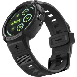 ETUI Z PASKIEM SPIGEN GOOGLE PIXEL WATCH 4 41MM RUGGED ARMOR PRO + STAND MATTE BLACK