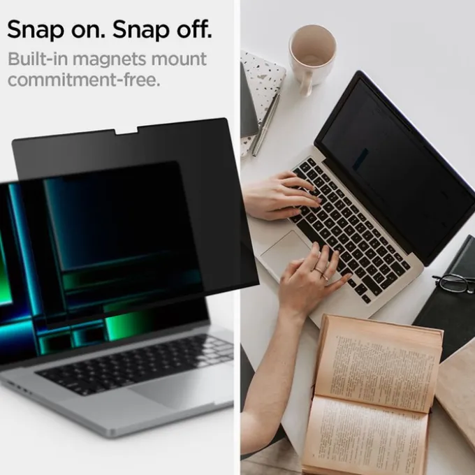 FILTR PRYWATYZUJĄCY SPIGEN MACBOOK PRO 16" M4 2024/M3 2023/ M2 2023/M1 2021 SAFEVIEW 1 PACK