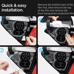 FOLIA OCHRONNA SPIGEN TESLA MODEL Y 3 CHARGE PORT WRAP ZERO ONE