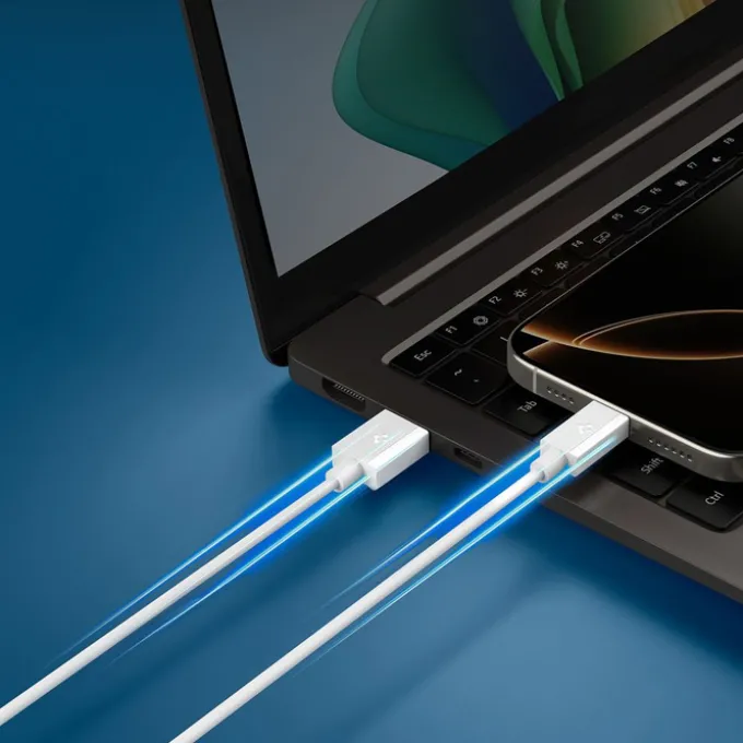 KABEL USB-C SPIGEN EB6020AC ESSENTIAL 60W 200CM BIAŁY