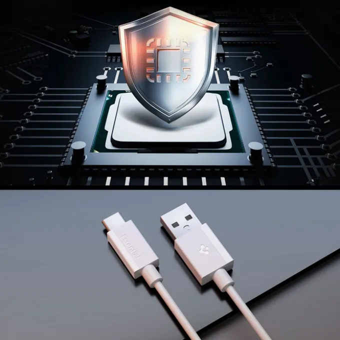 KABEL USB-C SPIGEN EB6020AC ESSENTIAL 60W 200CM BIAŁY