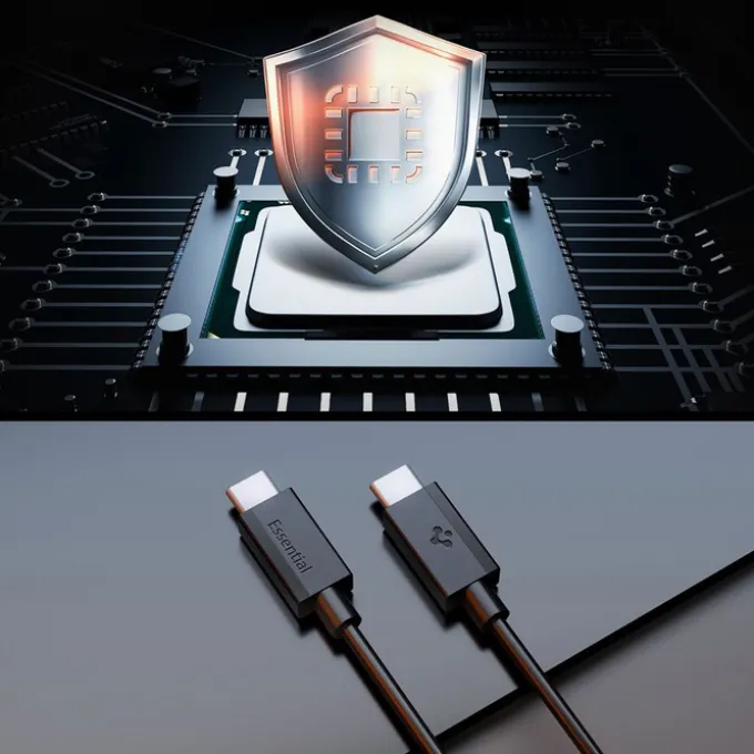 KABEL USB-C SPIGEN EB6020CC ESSENTIAL 60W 200CM CZARNY