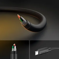 KABEL USB-C SPIGEN EB6010CC ESSENTIAL 60W 100CM CZARNY