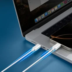KABEL USB-C SPIGEN EB6010CC ESSENTIAL 60W 100CM BIAŁY