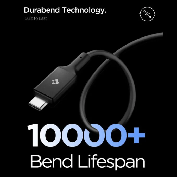 KABEL USB-C SPIGEN EB24012CC ESSENTIAL 240W 120CM CZARNY