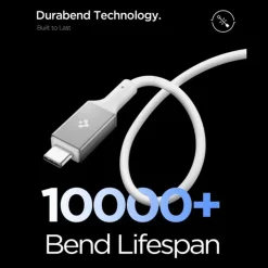 KABEL USB-C SPIGEN EB24012CC ESSENTIAL 240W 120CM BIAŁY