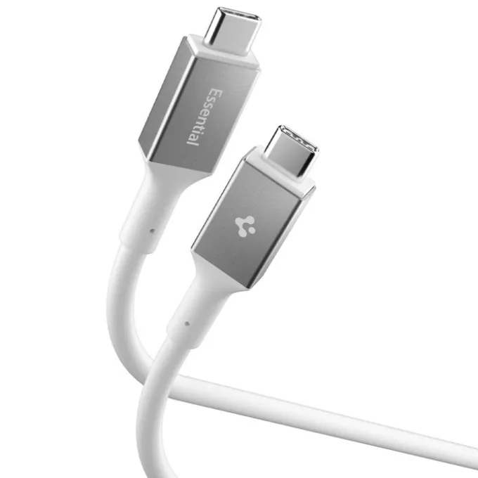 KABEL USB-C SPIGEN EB10020CC ESSENTIAL 100W 200CM BIAŁY