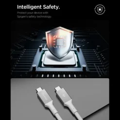 KABEL USB-C SPIGEN EB10010CC ESSENTIAL 100W 100CM BIAŁY