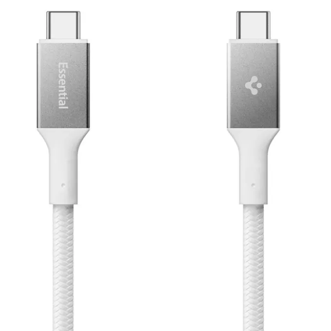 KABEL USB-C SPIGEN EB10015CC ESSENTIAL 100W 150CM BIAŁY