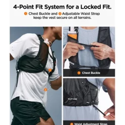 KAMIZELKA BIEGOWA SPIGEN A721 DYNAMIC SHIELD (L-XL) CZARNA Z MIĘKKĄ BUTELKĄ