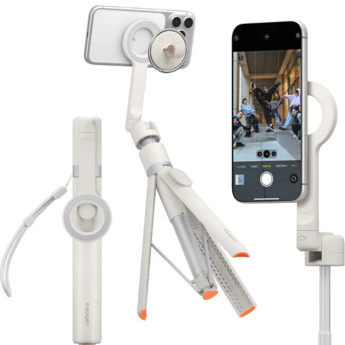 KIJEK SELFIE SPIGEN S582W BLUETOOTH STATYW BEŻOWY