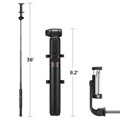Kijek selfie Statyw SPIGEN S540w Wireless Selfie Stick Tripod Black